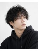 マッシュ×波巻きパーマ◎立体感柔らかこなれ感メンズ