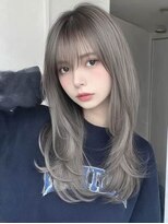 ロッソ 大橋店(Rosso) グレージュのふんわり内巻きヘア【大橋】