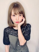 アグラン 梅田本店(a Gland)&nbsp;ミディアムボブ×ワンカール