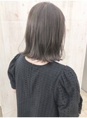 20代30代　切りっぱなしボブ透明感グレージュ★