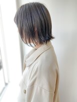 ネイヴィル オモテサンドウ(navile omotesando)&nbsp;☆外ハネボブ×ブリーチなしオリーブグレージュ☆navile表参道