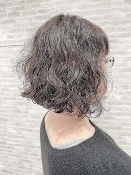 アッシュ 高円寺店(Ash) ばっさりボブパーマ＆キラ水カラー★★