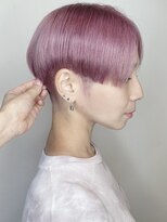 モリオフロムロンドン 原宿本店(morio from London) 【morio 原宿】刈り上げハンサムショート ブリーチピンク