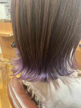 ルシードスタイルビーシャイン(LUCIDO STYLE B SHINE) 豊橋ビーシャイン★縛って隠せるパープル裾カラー