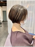 黒髪ロングストレートロブヘア暖色系カラー金髪ボブエギョモリ