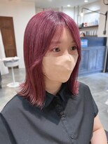 スイート ヘアデザイン(Suite HAIR DESIGN)&nbsp;ブリーチ１回 ピンクラベンダー ミディアム