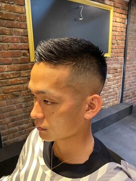 ブロートーキョー(BroTokyo) MEN'Sアッシュブラックミドルスキンフェード