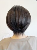 小顔補正立体カット×ナチュラル丸みボブ 10代20代30代40代50代