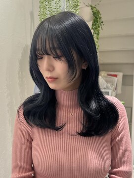 ハチ(HACHI) ダークネイビーカラーで色落ちも可愛く