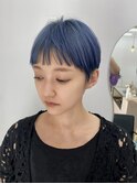 人気のベリーショート！ハイトーンで前髪可愛く