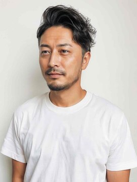 レア シナモ(rea cinnamo) メンズスタイル×アップバング