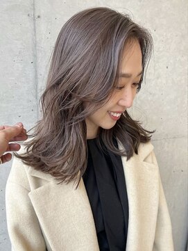 ロイリー バイ ローウェ 立川(Loely by Louwe) ベージュ/ハイトーン/レイヤー/ボブ/立川/髪質改善/ヘアセット