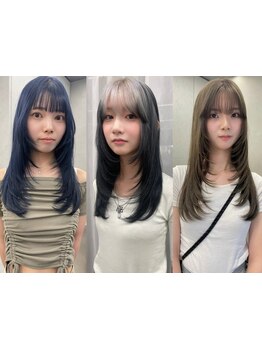レイヤースタイルが好評◎顔周りのレイヤーで垢抜けヘアに【難波/レイヤーカット/ウルフ/ロングウルフ】