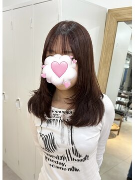 メゾン(Maison) レイヤーカット×レッドカラー