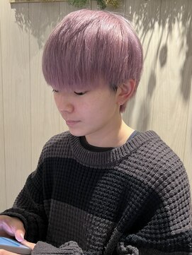 フリーラ 表参道(freera) ケアブリーチカラーピンクカラーミルクティーピンクベージュ