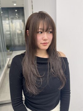 ガリカ 大名(Gallica) ブリーチなしダブルカラーで作るベージュカラー/ロングレイヤー