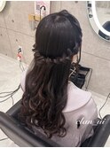 ハーフアップ【クランソア】ヘアメ/ヘアセット/心斎橋