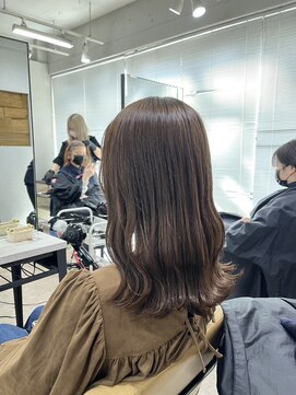 アジールヘア 所沢プロペ通り店(agir hair) ミルクティーグレージュレイヤーカットケアブリーチ所沢韓国