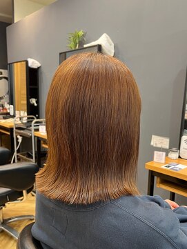 アルター(aL ter) 切りっぱなしボブ［ミニウルフ/チェリーブラウン］長野歌穂