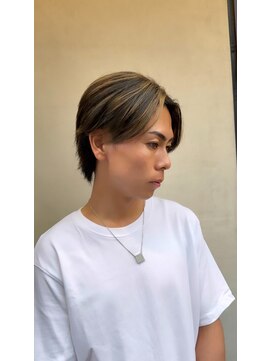 メンズバイココテラス 豊中(men's by cocoterace) ブリーチ/デザインカラー/ハイライト/ミルクティー