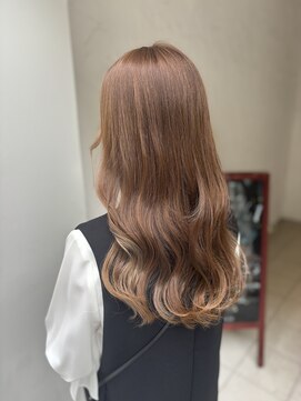 リアンドコー(Re&co) *yoshiya*ブリーチ無しダブルカラー*ミルクティー*韓国ヘア