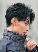 福岡天神メンズフェザーパーマフェザーショートスパイラルパーマ