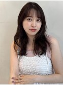 くびれ巻き/レイヤーカット/シースルーバング/韓国風ヘア