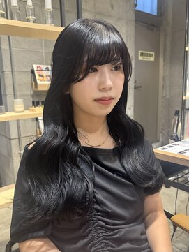 ラボヌールヘアーパルフェ 大宮西口店(La Bonheur hair parfait) 韓国ヘア/ブルーブラック/艶髪/くびれ巻き