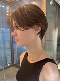 クラゲヘアー/小顔に見せるヘア/ココアベージュ/銀座