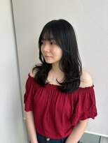 ガリカ 博多(Gallica)&nbsp;動きのあるレイヤーカット/黒髪スタイル