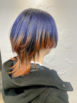 マーレ(MARLE./) 高彩度バイカラー×ウルフレイヤー