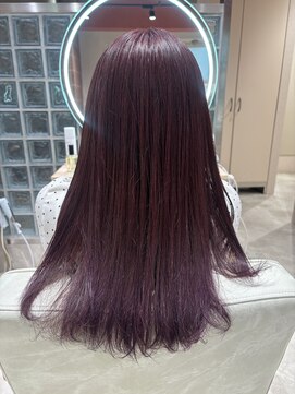 ヘアーアンドメイク ビス(HAIR&MAKE bis) ハーフブリーチでラベンダーピンクカラー【kotomi】
