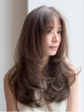 ダル 渋谷/表参道(DAL.) ハッシュカットバタフライカット顔回りカットカーテンバング