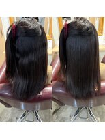 トムヘアーデザイン 楠葉店(TOM HAIR DESIGN) 艶髪/艶髪ストレート/髪質改善ストレート/縮毛矯正