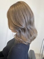 アース 戸塚店(HAIR&MAKE EARTH) 20代30代40代髪質改善肩ラインミルクティベージュ透明感