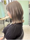 横浜ボブケアブリーチダブルカラーミルクティーベージュ