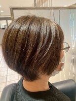 アース 常盤平店(HAIR & MAKE EARTH)&nbsp;【大人可愛い丸みショート】後頭部ふんわり美シルエット♪