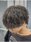 縦落ちツイストスパイラルウルフパーマ