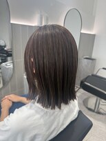 グラムヘアー(GLAM HAIR)&nbsp;ぱっつんボブ×シークレットハイライト