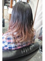 オーバーキャプテンネイキッド(OVER CAPTAIN NAKED) グレージュピンクブラウン*グラデーションカラー