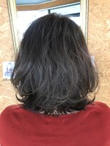 ハグ(Hug)&nbsp;[Hug][鹿沼]外ハネMIXレイヤーボブ＊中明度アッシュ＊