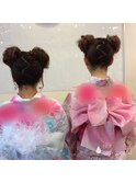 お団子ヘア
