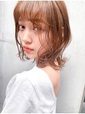 人気の切りっぱなし外ハネボブ☆【新宿】