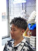 毛束の出方が青天井