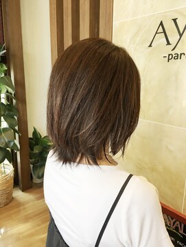 アヤラ オーガニックアンドスパ 東船橋店(AYALA) グラデーションロブスタイル