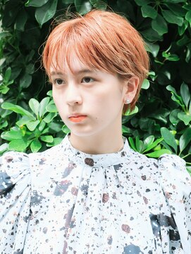 イースタイルコムズヘア 柳通り店(e-style com's hair) マッシュショートヘアー  #涼しげヘア#こなれヘア#アースカラー