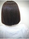 重めボブ×モノトーンアッシュ〈松本〉