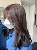 【W_SALON 河原町】上品ワンカラー ナチュラルブラウン/艶髪