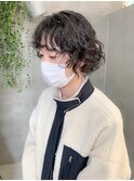 ボブパーマ、ボブウルフ、クルクルパーマ、パーマヘア