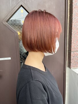 サロンドミルク 溝の口店(salon de MiLK) 10代20代30代/ピンクベージュ/ボブ［溝の口］